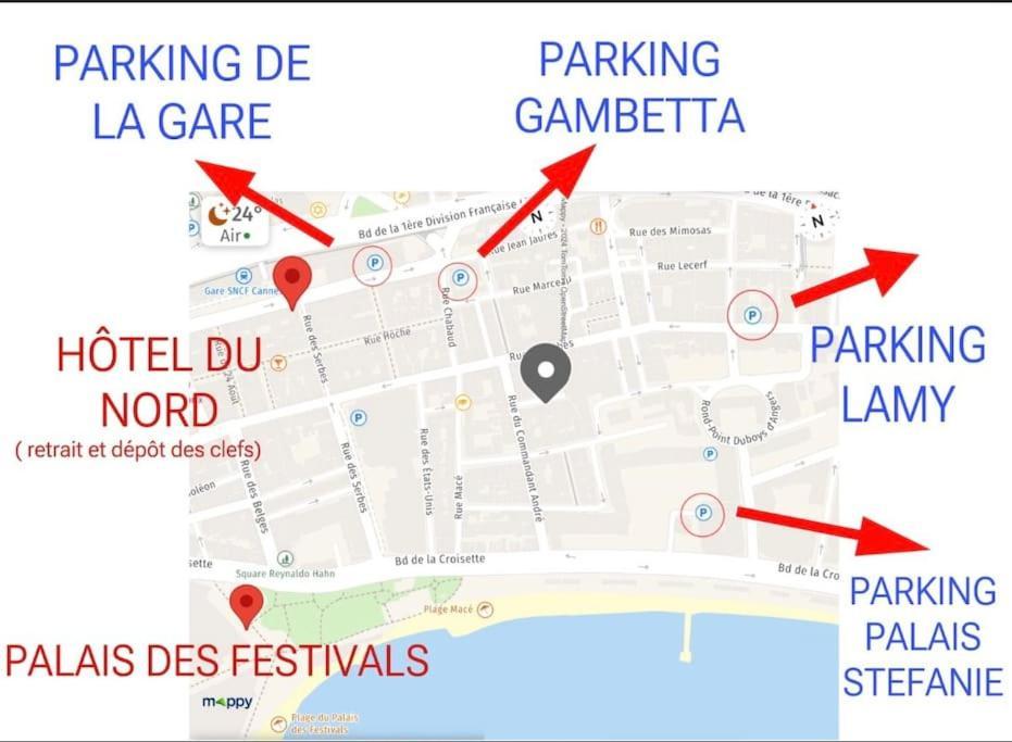 Cannes Centre Proche Plage Croisette Palais Des Festivals Kültér fotó